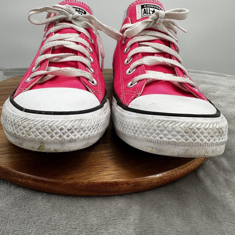 Converse All Star Shoes Womens Size 9 Pink Low Top Classic Canvas Lace Up - Picture 3 of 11